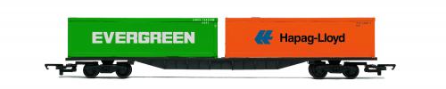 R60360 RailRoad BR FFA Cont. Wagon & two 30 containers